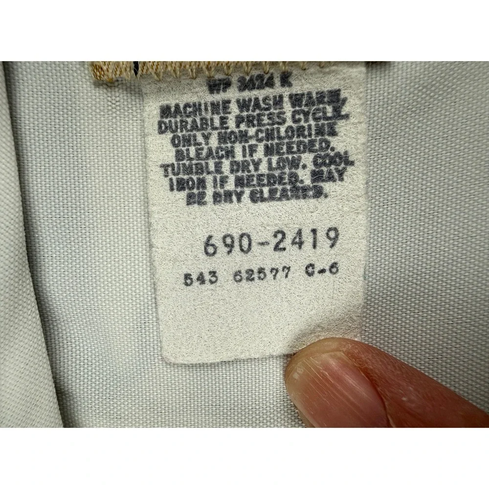 Vintage Levi's Action Slacks 32x31 Navy Pinstripe Talon USA Pants